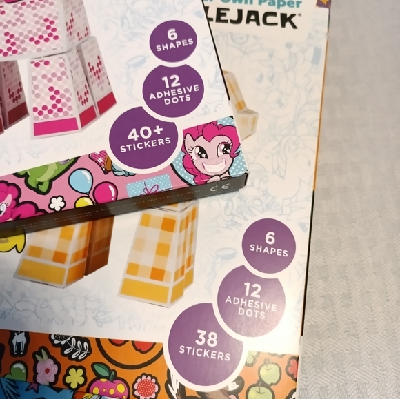 My Little Pony Paper Punk Fold Your Own Paper Lot of 3 Pinkie Applejack Rainbow - Picture 10 of 11